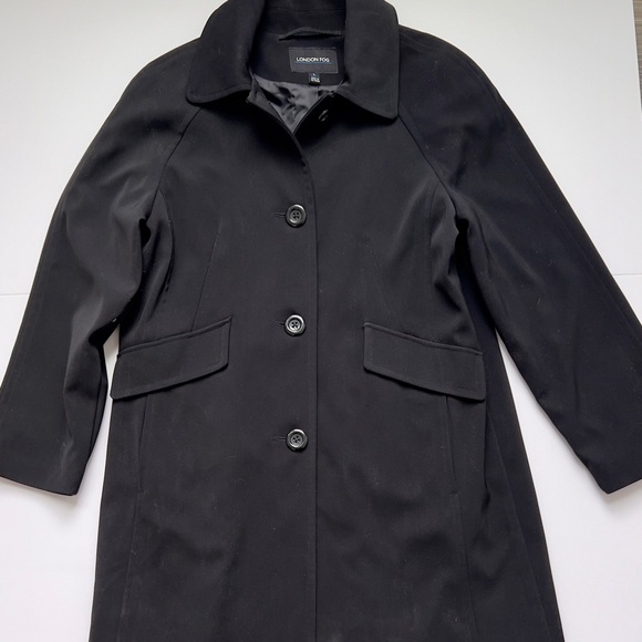 London Fog Jackets & Blazers - London Fog Black Women's Coat